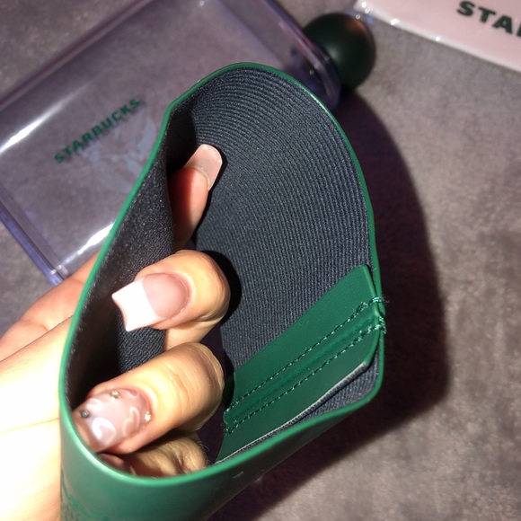 Starbucks Mint Coffee Leaf with Sleeve Water  Bottle 14oz 414ml - Picture 10 of 16